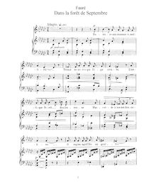Partition complète, 3 chansons, Op. 85, Fauré, Gabriel