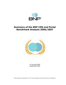 2006 Summary BNP CMS Benchmark analysis UK version 9