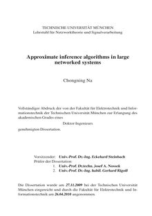 Approximate inference algorithms in large networked systems [Elektronische Ressource] / Chongning Na