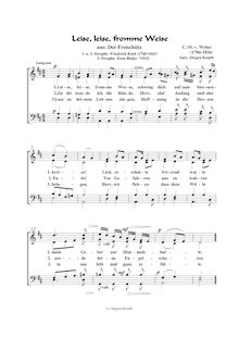 Partition complète (SATB chœur), Der Freischütz, Op.77