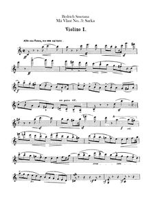 Partition violons I, Šárka, A minor, Smetana, Bedřich