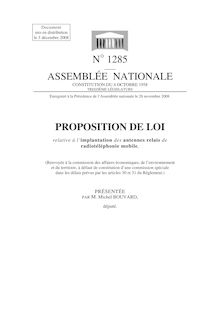 Proposition de loi 3 dÃ©cembre 2008 - N° 1285 ASSEMBLÉE NATIONALE ...