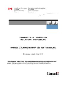 EXAMENS DE LA COMMISSION DE LA FONCTION PUBLIQUE ...