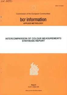 Intercomparison of colour measurements