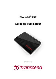 StoreJet 25P Guide de l utilisateur