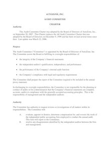 Audit Committee Charter 0907