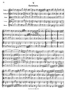 Partition complète, Overture en C major, K.356, Overture a 4, C major