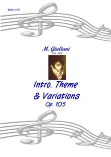 Partition complète, Introduction, Theme et Variations, Variations de l Opera La Gloire et L Amour