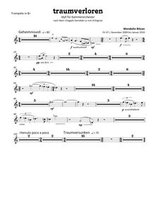 Partition trompette, Traumverloren (Lost en Dreams) pour Chamber orchestre