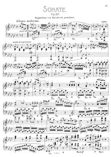 Partition complète (scan), Piano Sonata No.3, Op.20, Hummel, Johann Nepomuk