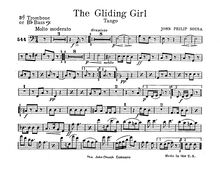 Partition Trombone 3, pour Giliding Girl, Sousa, John Philip