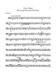 Partition Trombone, Dichter und Bauer (Poet et Peasant), Lustspiel in 3 Akten
