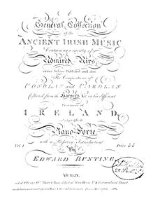 Partition Vol. 1 - complete facsimile, pour Ancient Music of Ireland par Edward Bunting