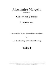 Partition , Allegro moderato - aigu enregistrement  1, hautbois Concerto