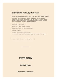 Eve s Diary, Part 2