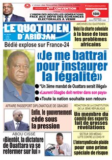Le Quotidien d’Abidjan n°2895 - du jeudi 30 juillet 2020