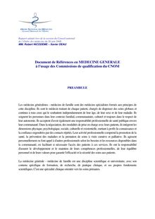 médecine générale » (PDF) - Document de Références en MEDECINE ...