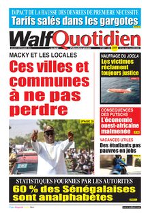 Walf Quotidien n°8837 - du jeudi 09 septembre 2021