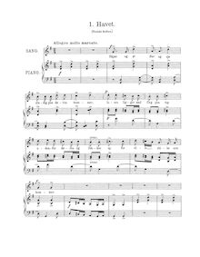 Partition complète (norvégien text), 7 enfants chansons, Op.61