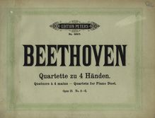 Partition complète, corde quatuor No.5, Op.18/5, A major, Beethoven, Ludwig van par Ludwig van Beethoven