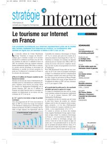 Stratégie Internet n° 125 - jui/aou 2008