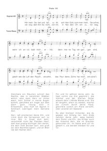Partition Ps.102: Hör mein Gebet und laß zu dir, SWV 200, Becker Psalter, Op.5