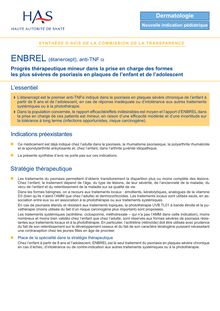ENBREL - Synthèse d avis ENBREL - CT6353