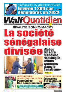 Walf Quotidien N°9442 - du 20/09/2023