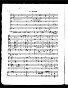 Partition Sanctus - Benedictus, Festival Mass en C major, C major