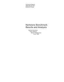 Hartstone Benchmark Results and Analysis