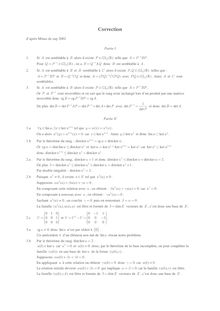 Correction : Algèbre linéaire, Matrices semblables à leur inverse