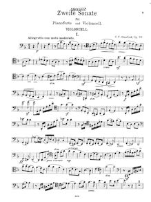 Partition de violoncelle, violoncelle Sonata No.2, Op.39