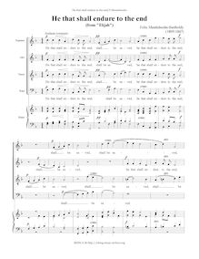 Partition complète, Elijah, Op.70, Composer, with Julius Schubring (1806-1889), Carl Klingemann (1798-1862)William Bartholomew (1793-1867), English text (sung at premiere)