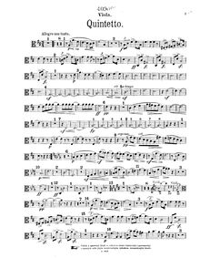 Partition de viole de gambe (alternative of cor), quintette