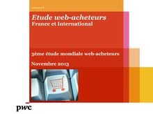 PWC : 3ème étude mondiale web-acheteurs (France et international)