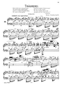 Partition complète (1200dpi), Träumerei, Op.34, Romanze