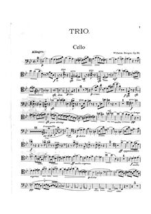 Partition violoncelle , partie, Klaviertrio, Op.94, Berger, Wilhelm