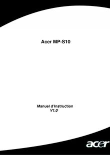 Notice Stockage Acer  MPS10