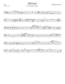 Partition viole de basse, Madrigali a 5 voci, Libro 2, Pecci, Tommaso par Tommaso Pecci