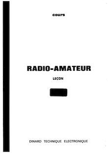 Dinard Technique Electronique - Cours radioamateur Lecon 19