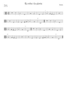 Partition ténor viole de gambe (alto clef), chansons pour 3 violes de gambe