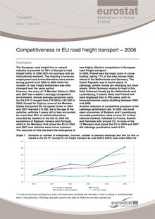 Competitiveness in EU road freight transport, 2006