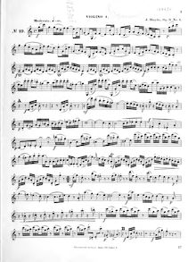 Partition violon 1, corde quatuors, Op.9, Haydn, Joseph