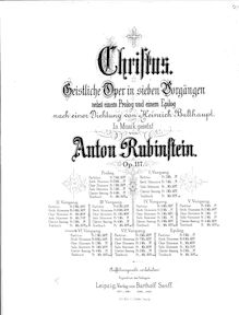 Partition Scene 6, Christus, Op.117, Rubinstein, Anton