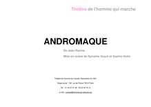 Dossier artistique - ANDROMAQUE