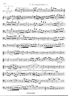 Partition violoncelle 1, 3 corde quintettes (Nos. 1-3), Op.1, Onslow, Georges par Georges Onslow