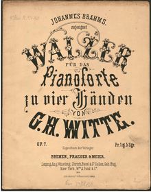 Partition complète, Walzer, Witte, George Hendrik