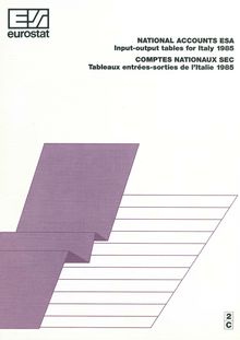 Input-output tables for Italy 1985