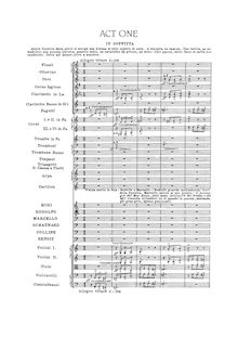 Partition Act I, La Bohème, Puccini, Giacomo