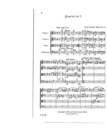Partition complète, corde quatuor en C minor, Op.46, String Quartet No.3?4?